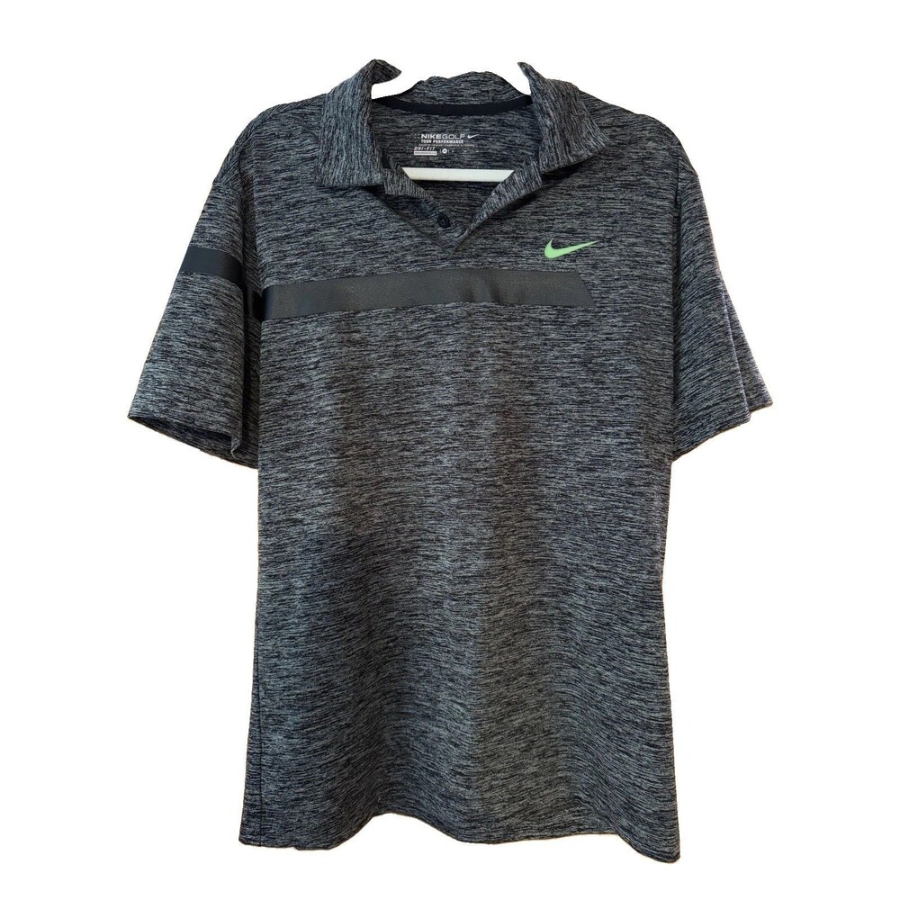 Nike Golf Polo Men's M Gray Dri-Fit